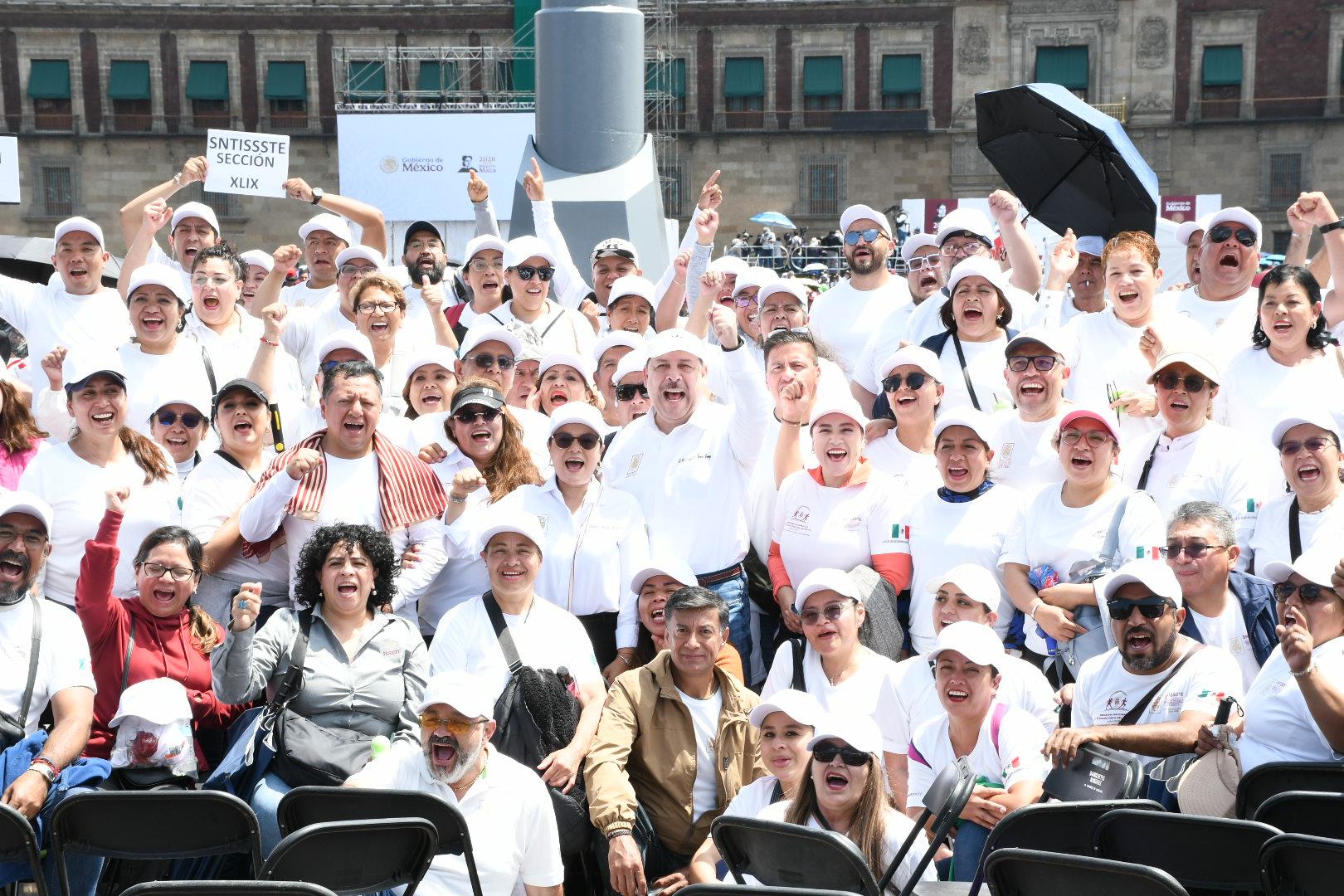 Asamblea informativa de la presidenta Claudia Sheinbaum Pardo en el Zócalo de la Ciudad de México 